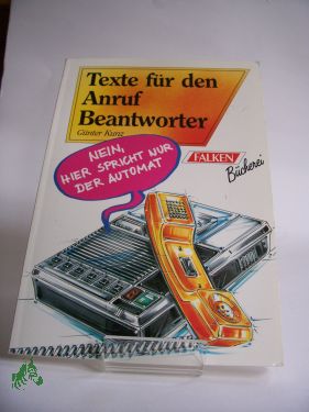 Artikelbild des Artikels “Texte für den Anrufbeantworter / Günter Kunz “