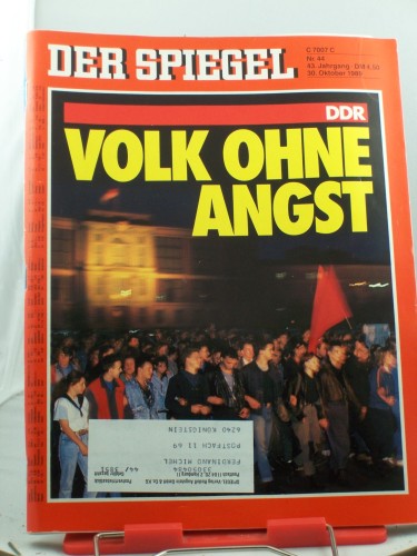 Artikelbild des Artikels “44/1989, 30. Oktober, Volk ohne Angst “
