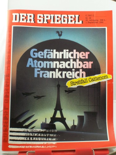 Artikelbild des Artikels “36/1986, 1. September, Gefährlicher Atomnachbar Frankreich “