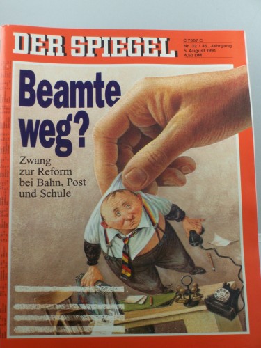 Artikelbild des Artikels “32/1991, 5. August, Beamte weg? “