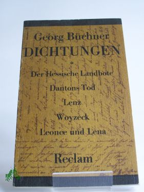 Artikelbild des Artikels “Dichtungen / Georg Büchner “