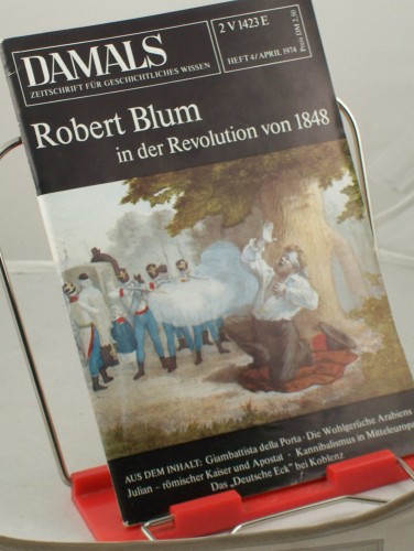 Artikelbild des Artikels “4/1974, Robert Blum in der Revolution von 1848 “