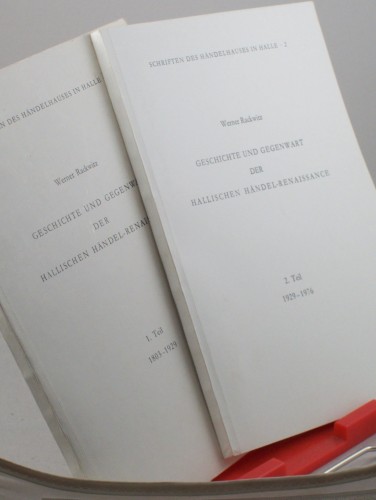 Artikelbild des Artikels “Geschichte und Gegenwart der Hallischen Händel-Renaissance / Werner
Rackwitz , 2 Hefte “