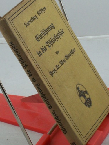 Artikelbild des Artikels “Einführung in die Philosophie / von Max Wentscher “