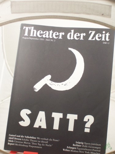 Artikelbild des Artikels “Heft 08/1993 SATT? Christian Martin 