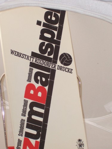 Artikelbild des Artikels “Werkstatt Rixdorfer Drucke : Holzschnitte, Typographiken ;
Handpressendrucke 1976 bis 1988 