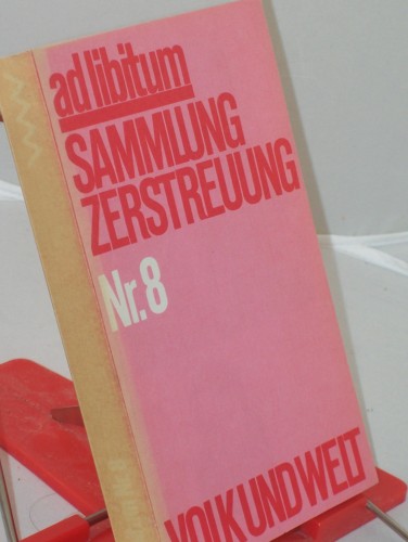 Artikelbild des Artikels “ad libitum Sammlung Zerstreuung Nr. 8 “