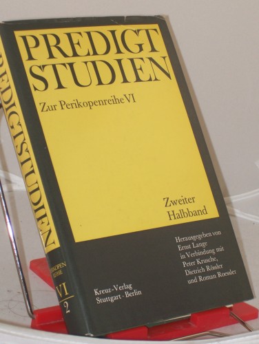 Artikelbild des Artikels “Predigtstudien für das Kirchenjahr 1971/1972 zur Perikopenreihe VI -
Zweiter Halbband; “