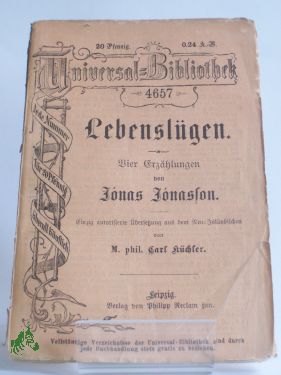 Artikelbild des Artikels “Lebenslügen, Jonas Jonason, “