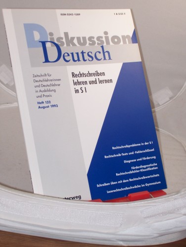 Artikelbild des Artikels “8/1993, Rechtschreiben lehren und lernen in S I “