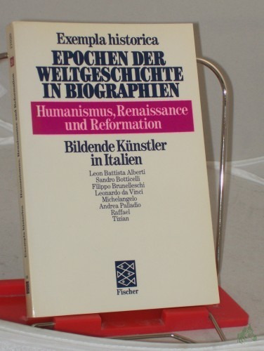 Artikelbild des Artikels “Exempla historica. - Band. 20 : Humanismus, Renaissance und Reformation. Bildende Künstler in Italien “