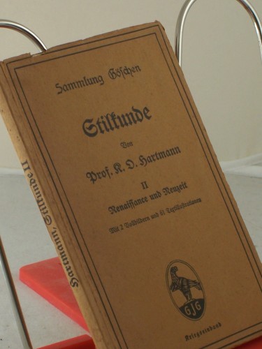 Artikelbild des Artikels “Stilkunde / Renaissance und Neuzeit, Von K. O. Hartmann “