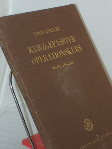 Artikelbild des Artikels “Kurzgefasster Operationskurs / Theo Becker “