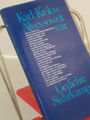 Artikelbild des Artikels “Als es soweit war : Gedichte / Karl Krolow “