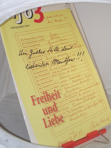 Artikelbild des Artikels “2/2003, Freiheit und Liebe “