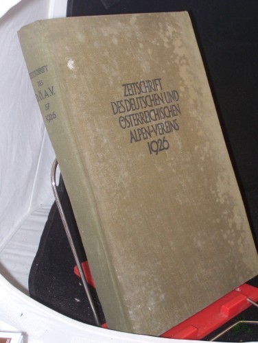 Artikelbild des Artikels “Zeitschrift des Deutschen und Österreichischen Alpenvereins - Jahrgang 1926 (Band 57) “