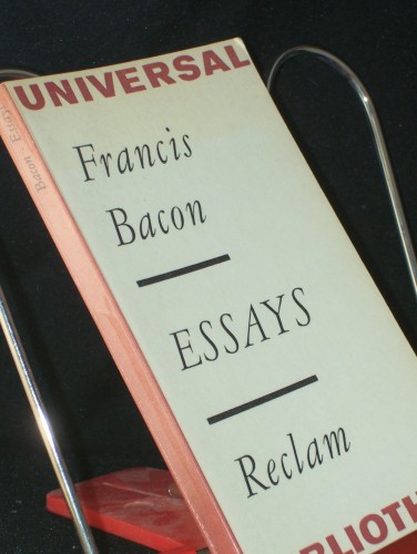 Artikelbild des Artikels “Ausgewählte Essays / Francis Bacon. [Einl. von Gerd Irrlitz. Aus d.
Engl. übertr. von Elisabeth Schücking] “