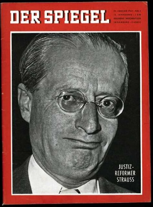 Artikelbild des Artikels “4/1962, Justiz Reformer Strauss “