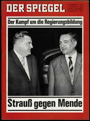 Artikelbild des Artikels “40/1965, Strauß gegen Mende “