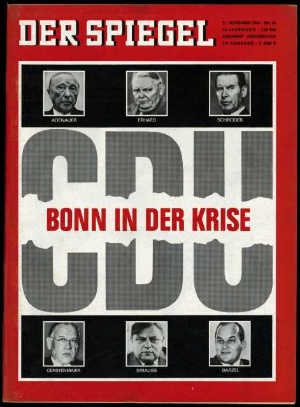 Artikelbild des Artikels “46/1964, CDU, Bonn in der Krise “