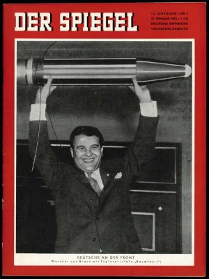 Artikelbild des Artikels “7/1958, DEUTSCHE AN DER FRONT; WERNHER VON BRAUN MIT EXPLORER “