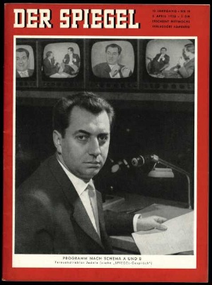 Artikelbild des Artikels “14/1958, PROGRAMM NACH SCHEMA A UND B; FERNSEHDIREKTOR JEDELE “