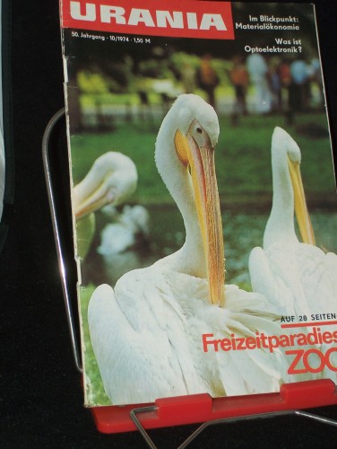 Artikelbild des Artikels “10/1974, Freizeitparadies ZOO, Dr. U. König K. Gäbler Dr. S.
Scherneck Ingeborg Stiehler H.-J. Dobke Prof. Dr. sc. Dr. h. c. H.
Dothe Studienrat Dipl.-Landw. F. Zwirner Dr. Rosemarie Dathe Dr. H.-G.
Petzold Gartenarch. BdA der DDR Editha Be “