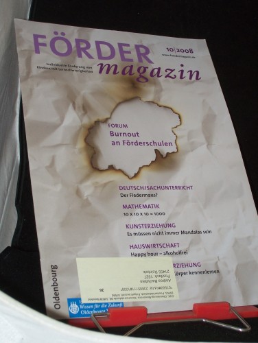 Artikelbild des Artikels “10/2008, Burnout an Förderschulen “