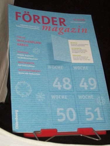 Artikelbild des Artikels “12/2006, Wochenplanarbeit “