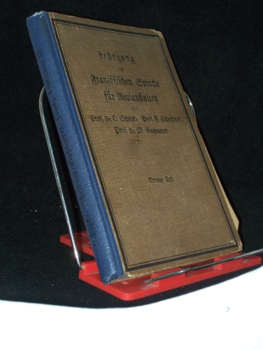 Artikelbild des Artikels “Lehrgang der französischen Sprache für Realanstalten, Teil 3., Sprachlehre, 1920 “
