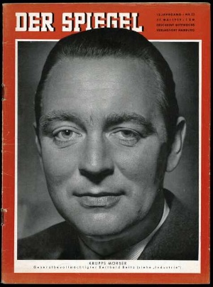 Artikelbild des Artikels “22/1959, Krupps Mörser, Generalbevollmächtigter Berthold Beitz “