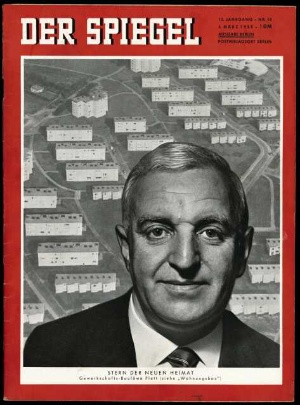 Artikelbild des Artikels “10/1959, Stern der neuen Heimat, Gewerkschafts Baulöwe Plett “