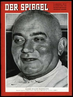 Artikelbild des Artikels “35/1958, Sauber wie ein Hundezahn, Washingtons Wohltäter Bernard Goldfine “