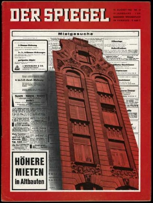 Artikelbild des Artikels “33/1963, Höhere Mieten in Altbauten “