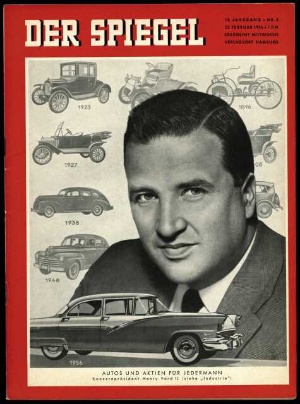Artikelbild des Artikels “8/1956, Autos und Aktien für Jedermann, Konzernpräsident Henry Ford II. “
