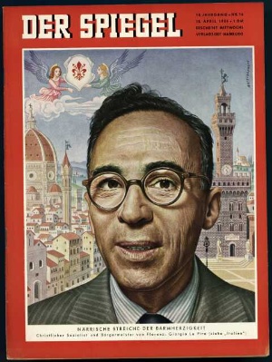 Artikelbild des Artikels “16/1956, Närrische Streiche der Barmherzigkeit, Christlicher Sozialist und Bürgermeister von Florenz, Giorgio La Pira “