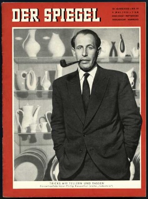 Artikelbild des Artikels “19/1956, Tricks mit Tellern und Tassen, Porzellanfabrikant Philip Rosental “