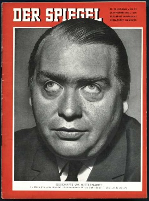 Artikelbild des Artikels “39/1956, Geschäfte um Mitternacht, In Otto Krauses Mantel, Konzernherr Willy Schlieker “