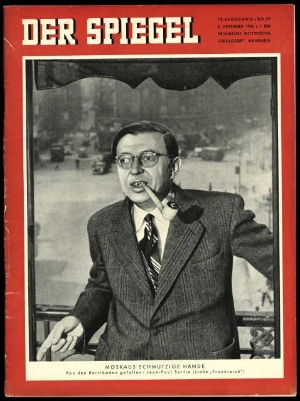 Artikelbild des Artikels “49/1956, Moskaus schmutzige Hände, von den Barrikaden gefallen, Jean Paul Sartre “