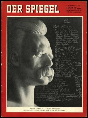 Artikelbild des Artikels “5/1958, Also sprach Lisbeth Förster, verfälschter Friedrich Nietzsche “