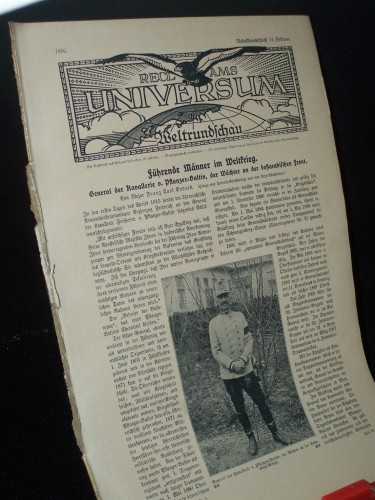 Artikelbild des Artikels “Februar 1916 führende Männer im Weltkrieg GENERAL DER KAVALLERIE VON
PFLANZER BALTIN “