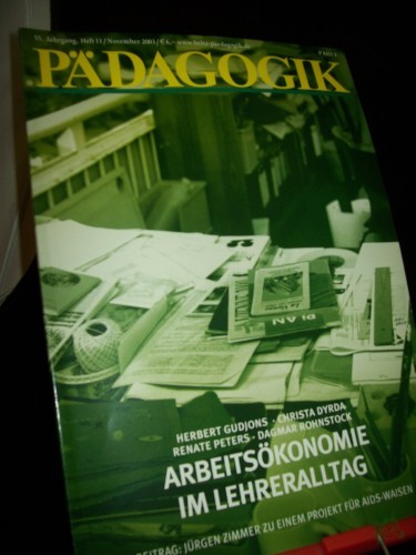 Artikelbild des Artikels “11/2003, Arbeitsökonomie im Lehreralltag “