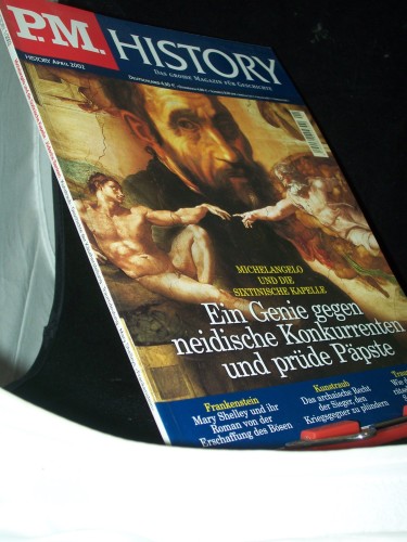 Artikelbild des Artikels “4/2002 ein Genie gegen neidische Konkurrenten und prüde Päpste,
Michelangelo “