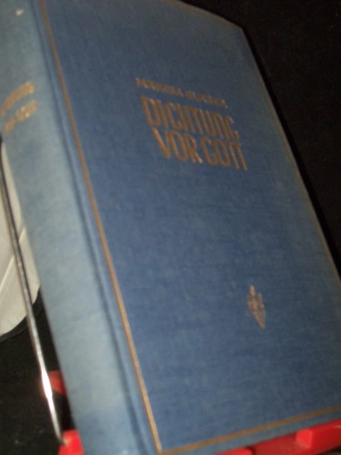 Artikelbild des Artikels “Dichtung vor Gott : Eine darstellende Untersuchung d. Dichtung d. 19.
Jahrhunderts / Martha Glaser “