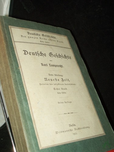 Product image of the product “Lamprecht, Karl: Deutsche Geschichte Teil: Abt. 3., Neueste Zeit / Bd. 1. = d. ganzen Reihe Bd. 8. / Hälfte 1 ”