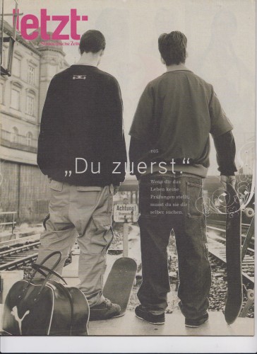 Artikelbild des Artikels “5, 2000, Du zuerst, wenn dir das Leben keine prüfungen stellt musst
du sie dir selber suchen “