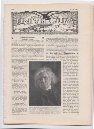 Artikelbild des Artikels “6-14 März, 1909 “