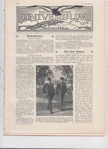 Artikelbild des Artikels “22-28 Februar, 1909 “