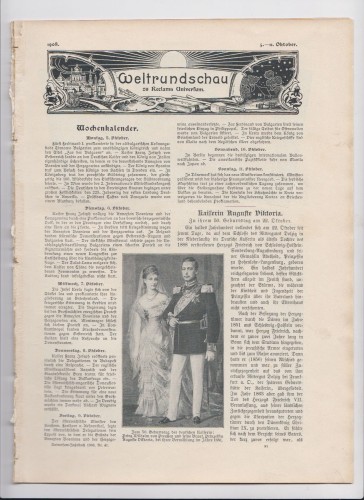 Artikelbild des Artikels “5-11 Oktober, 1908 “