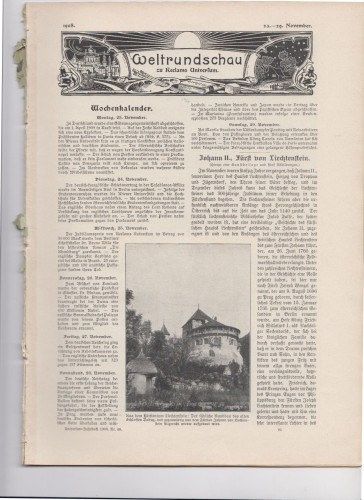 Artikelbild des Artikels “23-29 November 1908 “